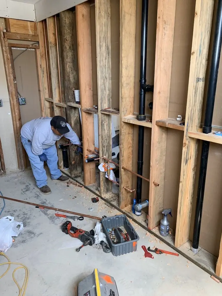 Commercial rough-in plumbing for Gas Line Repair in New Albany